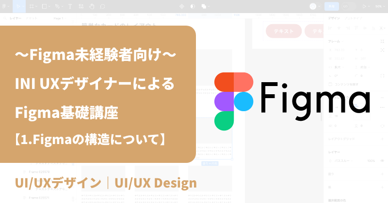 〜Figma未経験者向け〜 INI UXデザイナーによるFigma基礎講座｜1.Figmaの構造について