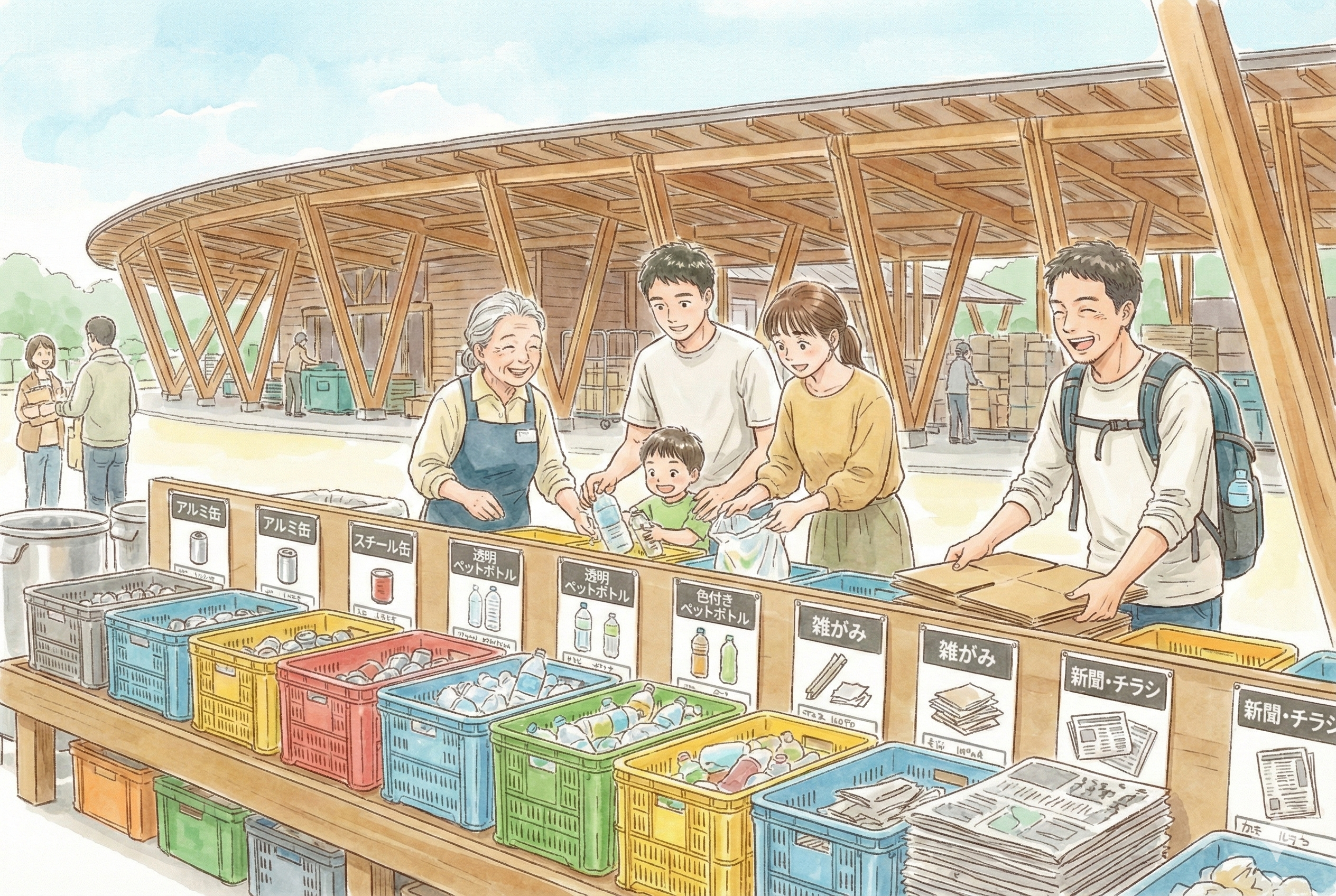 ごみの分別体験